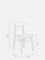 Stuhl aus Boucle Flaschengrün & Naturholz, 2023 5