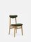 Chair in Boucle Bottle Green and Natural Wood, 2023 1