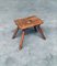 Folk Art Handmade Milk Stool, Late 1800s 1