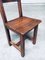 Brutalist Oak Dining Chairs, France, 1960s, Set of 6 12