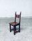 Brutalist Oak Dining Chairs, France, 1960s, Set of 6 20