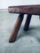 Tavolino/sgabello Tripod in quercia, Belgio, anni '50, Immagine 11