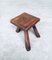 Small Tripod Oak Side Table / Stool, Belgium, 1950s 13