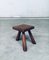 Tavolino/sgabello Tripod in quercia, Belgio, anni '50, Immagine 12
