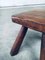 Tavolino/sgabello Tripod in quercia, Belgio, anni '50, Immagine 4