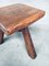 Small Tripod Oak Side Table / Stool, Belgium, 1950s 3