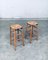 Bar Stool Set in the style of Charlotte Perriand, France, 1950s, Set of 2 10