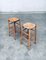 Bar Stool Set in the style of Charlotte Perriand, France, 1950s, Set of 2 9
