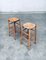 Tabouret de Bar dans le style de Charlotte Perriand, France, 1950s, Set de 2 9