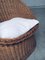Wicker Egg Basket Lounge Chairs, 1950s, Set of 2 6