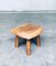 Wabi Sabi Style Oak Side Table, 1960s 1