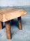 Wabi Sabi Style Oak Side Table, 1960s 8