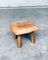 Wabi Sabi Style Oak Side Table, 1960s 12