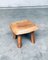 Wabi Sabi Style Oak Side Table, 1960s, Image 12