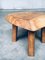 Wabi Sabi Style Oak Side Table, 1960s 7