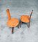 Folk Art Brutalist Saw Back Side Chairs, France, 1960s, Set of 2 18