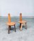 Folk Art Brutalist Saw Back Side Chairs, France, 1960s, Set of 2 34