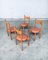 Mid-Century Modern Esszimmerstühle im Stil von Charlotte Perriand, Frankreich, 1960er, 4er Set 14