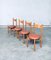 Mid-Century Modern Dining Chairs in the style of Charlotte Perriand, France, 1960s, Set of 4 1