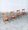 Mid-Century Modern Dining Chairs in the style of Charlotte Perriand, France, 1960s, Set of 4 31