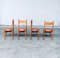 Mid-Century Modern Dining Chairs in the style of Charlotte Perriand, France, 1960s, Set of 4, Image 29