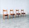 Mid-Century Modern Dining Chairs in the style of Charlotte Perriand, France, 1960s, Set of 4, Image 32