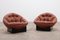 Lounge Set in Cognac Color by Illum Wikkelsø for Ryesberg Møbler, 1970, Set of 2, Image 1