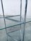 Postmodern Slender Glass & Metal Wall Shelf, 1980s 19