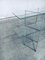 Postmodern Slender Glass & Metal Wall Shelf, 1980s, Image 9