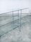 Postmodern Slender Glass & Metal Wall Shelf, 1980s 6