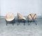 Mid-Century Modern Design Egg Basket Wicker Chairs, Italy, 1950s, Set of 3, Image 24