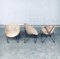 Mid-Century Modern Design Egg Basket Wicker Chairs, Italy, 1950s, Set of 3, Image 1