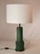 Table Lamp in Green Ceramic and Brass by Jordi Vilanova, 1970s, Image 1