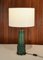 Tischlampe aus Grüner Keramik & Messing von Jordi Vilanova, 1970er 2