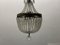 Lámpara colgante pequeña con cuentas de cristal, años 40, Imagen 3