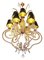 Lámparas de araña francesas grandes de cristal, años 60. Juego de 2, Imagen 2