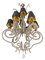 Lámparas de araña francesas grandes de cristal, años 60. Juego de 2, Imagen 3