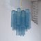 Blue Murano Glass Suspension Tronchi Chandelier, Italy, 1990s, Image 8
