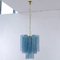 Blue Murano Glass Suspension Tronchi Chandelier, Italy, 1990s, Image 5
