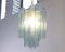 Blue Murano Glass Suspension Tronchi Chandelier, Italy, 1990s 3