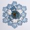 Blue Murano Glass Suspension Tronchi Chandelier, Italy, 1990s, Image 6