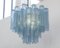 Italian Suspension Lamp in Blue Murano Glass, 1990s 4
