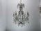 Vintage Crystal Beaded Chandelier, 1940s, Image 9