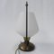 Vintage Desk Lamp with White Glass Shade, 1950s, Image 8