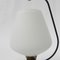 Vintage Desk Lamp with White Glass Shade, 1950s 9