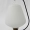 Vintage Desk Lamp with White Glass Shade, 1950s, Image 9