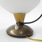 Vintage Desk Lamp with White Glass Shade, 1950s, Image 3