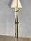 Lámpara de pie ajustable de latón y vidrio acrílico, años 70, Imagen 4