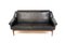 Scandinavian 2-Seater Sofa in Leather, Sweden, 1950s 1