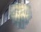 Lámpara de araña Tronchi de cristal de Murano azul, años 80, Imagen 5